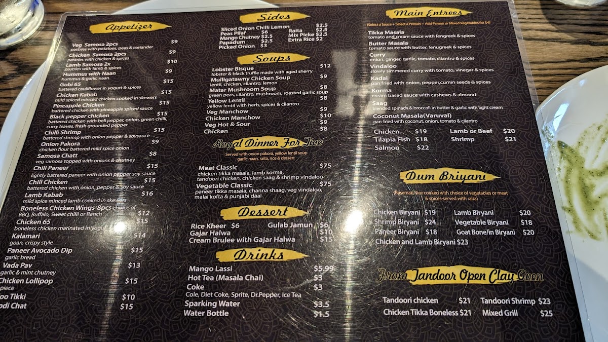 Menu Shiva's Bar & Grill - Allen-10