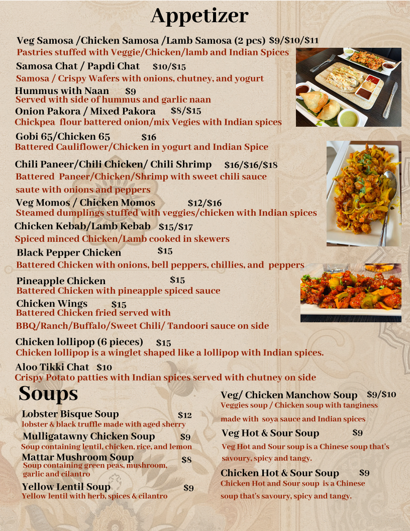 Menu Shiva's Bar & Grill - Allen-4