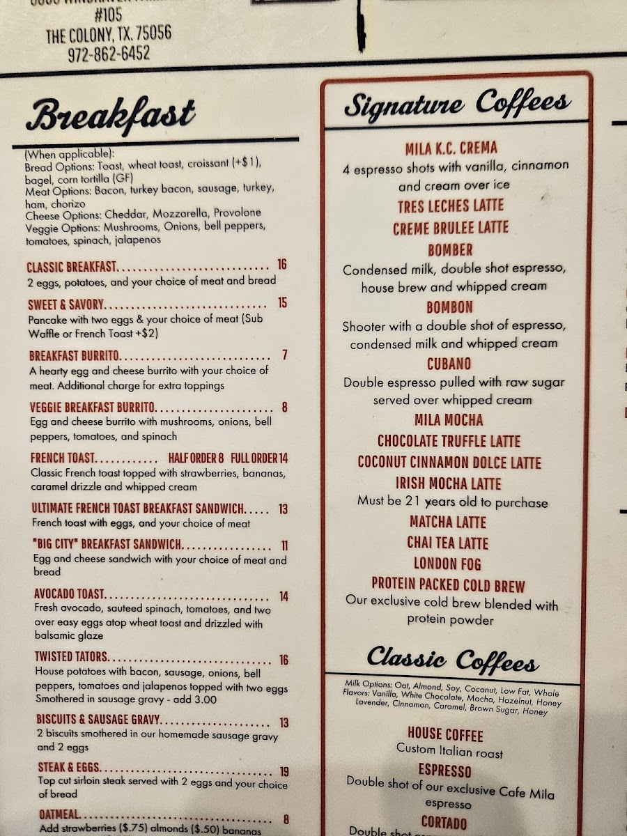 Menu Shiva's Bar & Grill - Allen-7